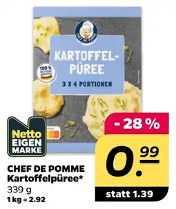 Netto CHEF DE POMME Kartoffelpüree* Angebot