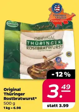Netto Original Thüringer Rostbratwurst* Angebot