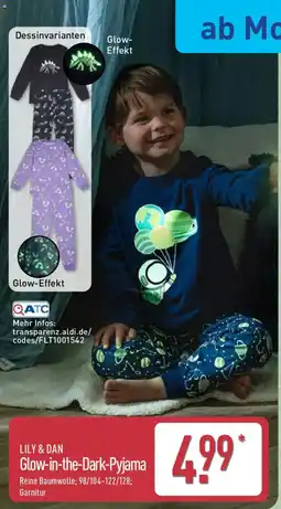 Aldi Nord LILY & DAN Glow-in-the-Dark-Pyjama Angebot