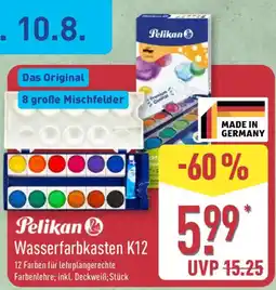 Aldi Nord Pelikan Wasserfarbkasten K12 Angebot