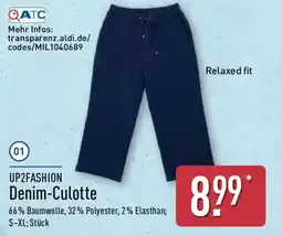 Aldi Nord UP2FASHION Denim-Culotte Angebot