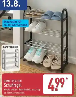 Aldi Nord HOME CREATION Schuhregal Angebot