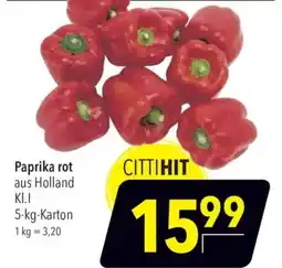 CITTI Markt Paprika rot Angebot