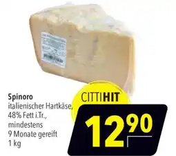 CITTI Markt Spinoro italienischer Hartkäse Angebot