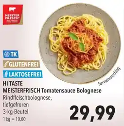 CITTI Markt HI TASTE MEISTERFRISCH Tomatensauce Bolognese Angebot