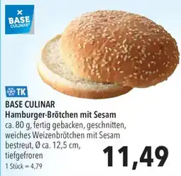 CITTI Markt BASE CULINAR Hamburger-Brötchen mit Sesam Angebot