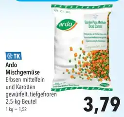 CITTI Markt Ardo Mischgemüse Erbsen mittelfein und Karotten gewürfelt Angebot