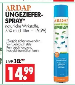 Wreesmann Ardap ungeziefer-spray Angebot