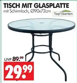 Wreesmann Top garten tisch mit glasplatte Angebot