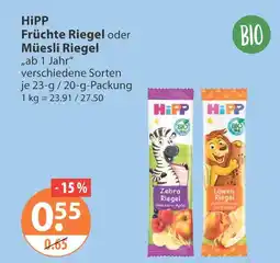 V Markt Hipp früchte riegel Angebot