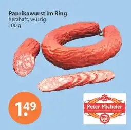 V Markt Peter micheler paprikawurst im ring Angebot