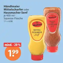 V Markt Händlmaier mittelscharfer senf Angebot