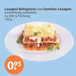 V Markt Lasagne bolognese Angebot