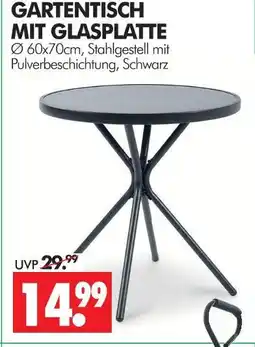 Wreesmann Gartentisch mit glasplatte Angebot