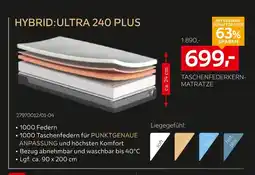 XXXLutz Hukla taschenfederkern-matratze hybrid:ultra 240 plus Angebot