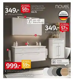 XXXLutz Novel waschtischunterschrank und mineralguss-waschtisch Angebot