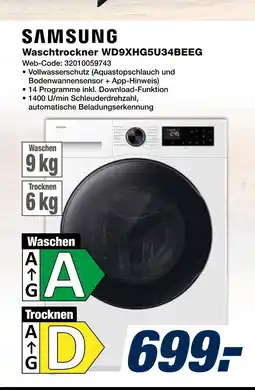 Expert Samsung waschtrockner wd9xhg5u34beeg Angebot