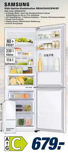 Expert SAMSUNG Kühl-Gefrier-Kombination RB34C600CWW/EF Angebot