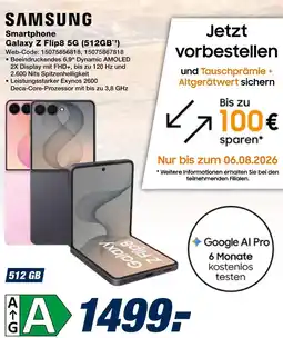 Expert Samsung smartphone galaxy z flip8 5g (512gb) Angebot