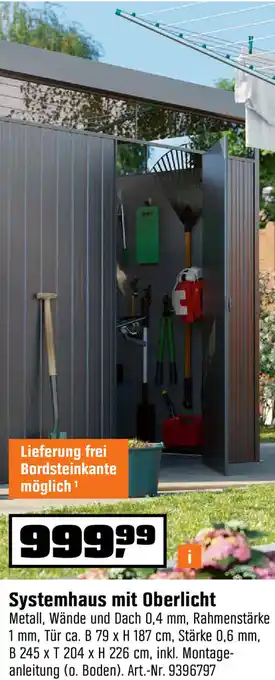 OBI Systemhaus mit Oberlicht Angebot