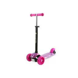 Netto Marken-Discount Lorelli Kinderroller Draxter 3 Räder, höhenverstellbar, PU-Leuchträder Fußbremse pink Angebot