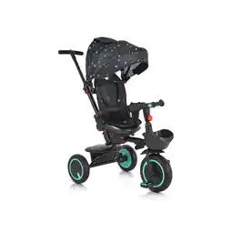 Netto Marken-Discount Byox Dreirad Tricycle Orion faltbar, PU-Reifen, drehbarer Sitz, Schiebestange türkis Angebot