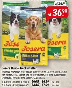 Raiffeisen Markt Josera Hunde-Trockenfutter Angebot