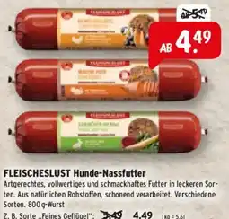 Raiffeisen Markt FLEISCHESLUST Hunde-Nassfutter Angebot