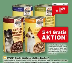 Raiffeisen Markt VIVAPET Hunde-Nassfutter „Saftige Brocken“ Angebot