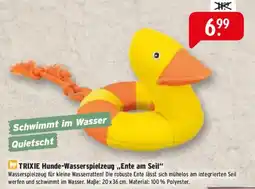 Raiffeisen Markt TRIXIE Hunde-Wasserspielzeug „Ente am Seil“ Angebot