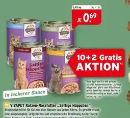 Raiffeisen Markt VIVAPET Katzen-Nassfutter „Saftige Häppchen“ Angebot