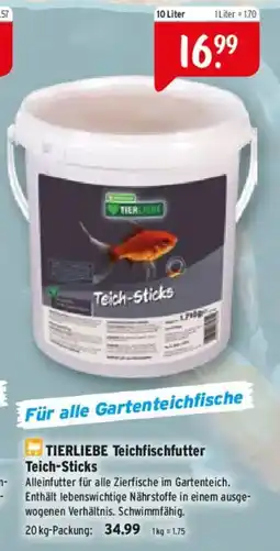 Raiffeisen Markt TIERLIEBE Teich-Sticks Angebot