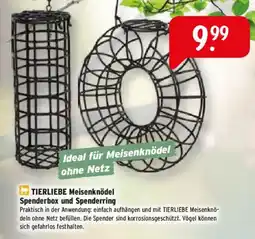 Raiffeisen Markt TIERLIEBE Meisenknödel Spenderbox und Spenderring Angebot