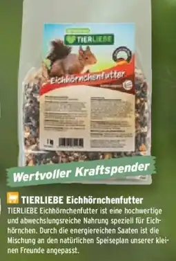 Raiffeisen Markt TIERLIEBE Eichhörnchenfutter Angebot