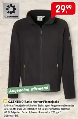 Raiffeisen Markt C.CENTIMO Basic Herren-Fleecejacke Angebot