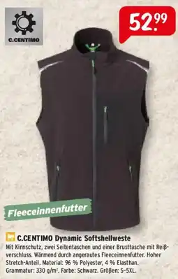 Raiffeisen Markt C.CENTIMO Dynamic Softshellweste Angebot