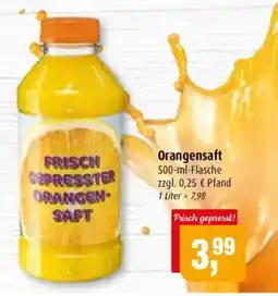 Markant Frisch gepresster Orangensaft Angebot