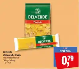 Markant Delverde italienische Pasta Angebot
