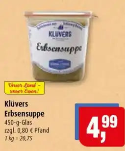 Markant Klüvers Erbsensuppe Angebot