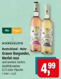 Markant SCHNEEKLOTH Qualitätsweine Angebot