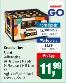 Markant Krombacher Spezi koffeinhaltig Angebot
