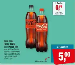Markant Coca-Cola, Fanta, Sprite oder Mezzo Mix Angebot