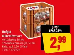 Markant Hofgut Mineralwasser Angebot