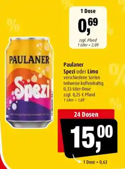 Markant Paulaner Spezi Angebot