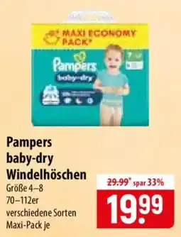 Famila Nord Ost Pampers baby-dry Windelhöschen Angebot