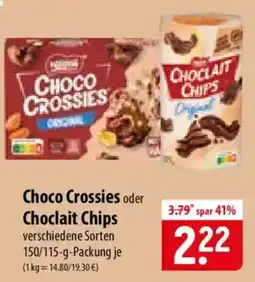 Famila Nord Ost Choco Crossies oder Choclaits Chips Angebot