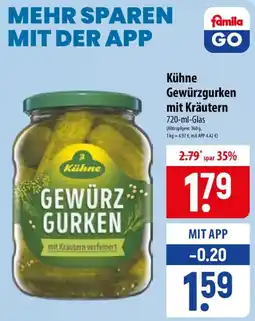 Famila Nord Ost Kühne Gewürzgurken mit Kräutern Angebot