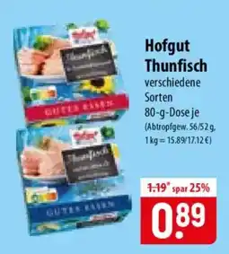 Famila Nord Ost Hofgut Thunfisch Angebot