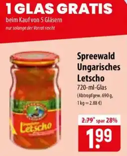 Famila Nord Ost Spreewald Ungarisches Letscho Angebot