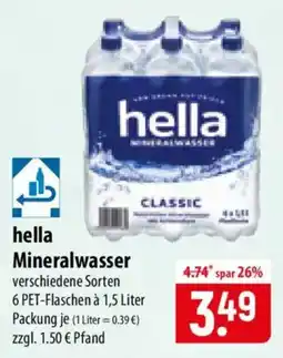 Famila Nord Ost hella Mineralwasser Classic Angebot